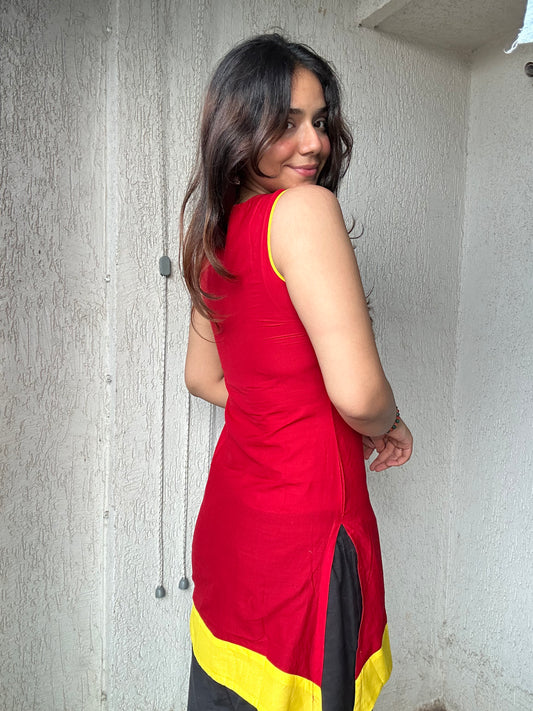 Pure Cotton Sleeveless Tunic