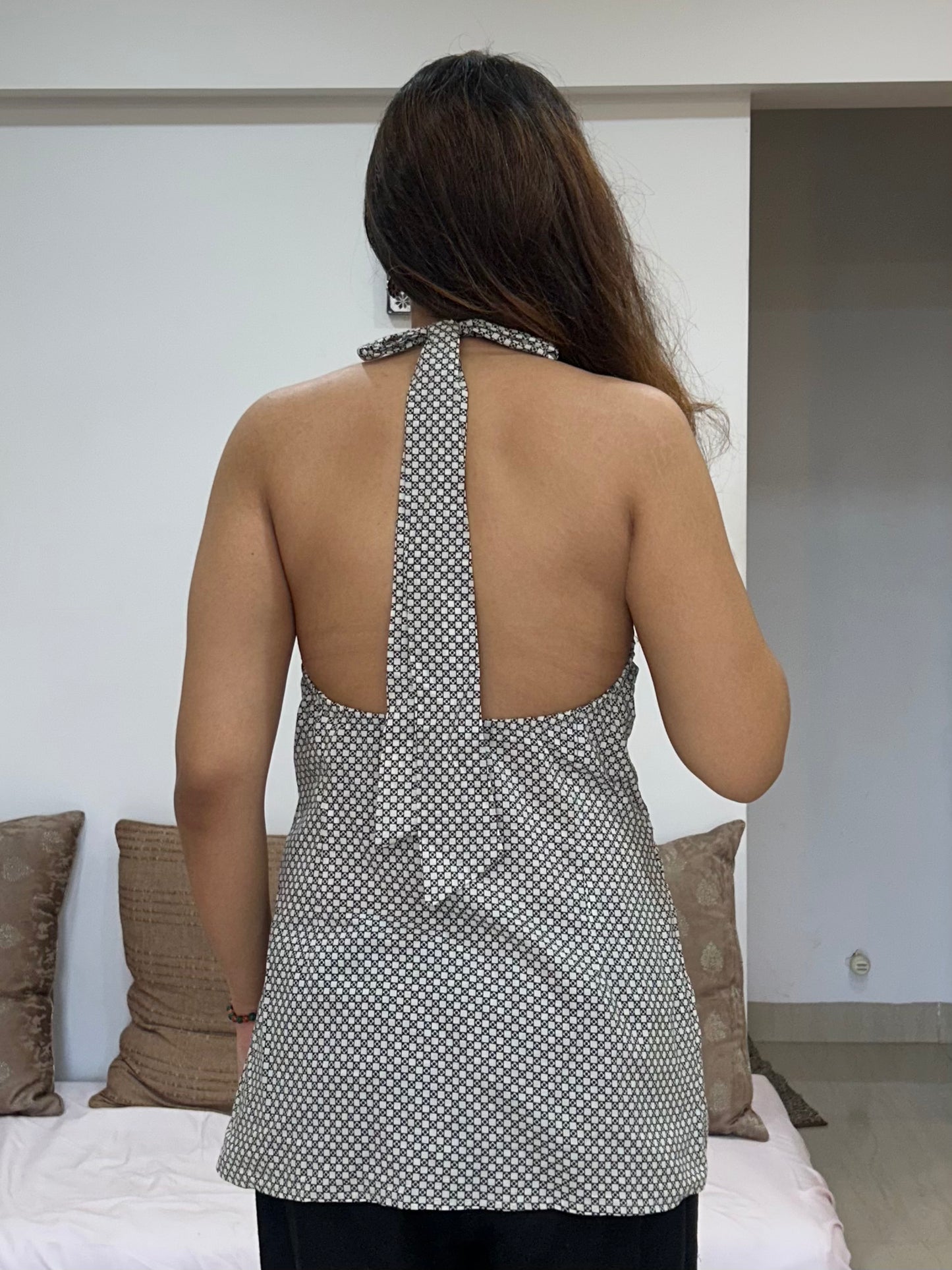 Cotton Printed Beige Kurti