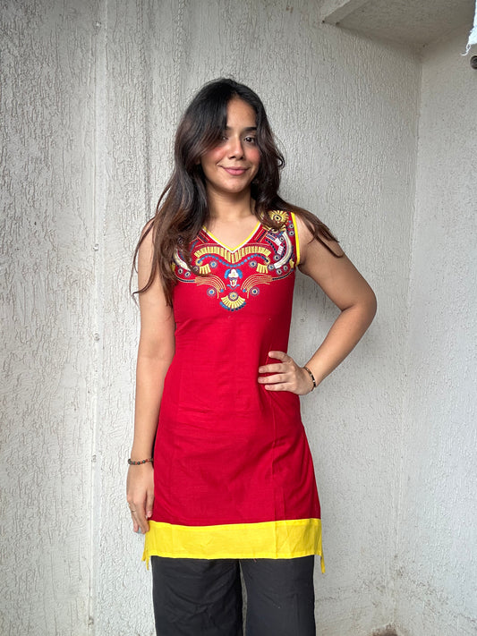 Pure Cotton Sleeveless Tunic