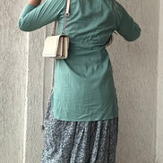 Green Grace Aari Embroidered Cotton Kurta Set