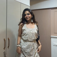 Premium Black and White kurti - Needle Magic