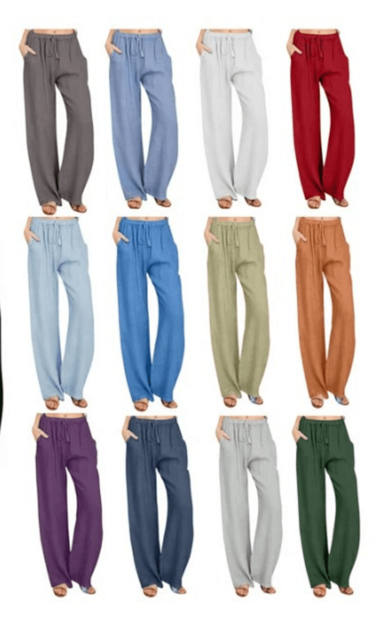 Pure Linen Pants – Tall Fit – 10 Timeless Shades - Needle Magic