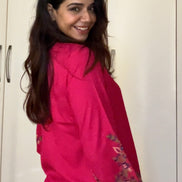 Fuchsia Embroidered kurti